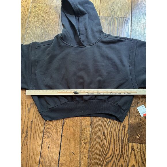 Free People Movement Snow Flow Hoodie Geo Stripe Black XS NWT - Picture 5 of 6